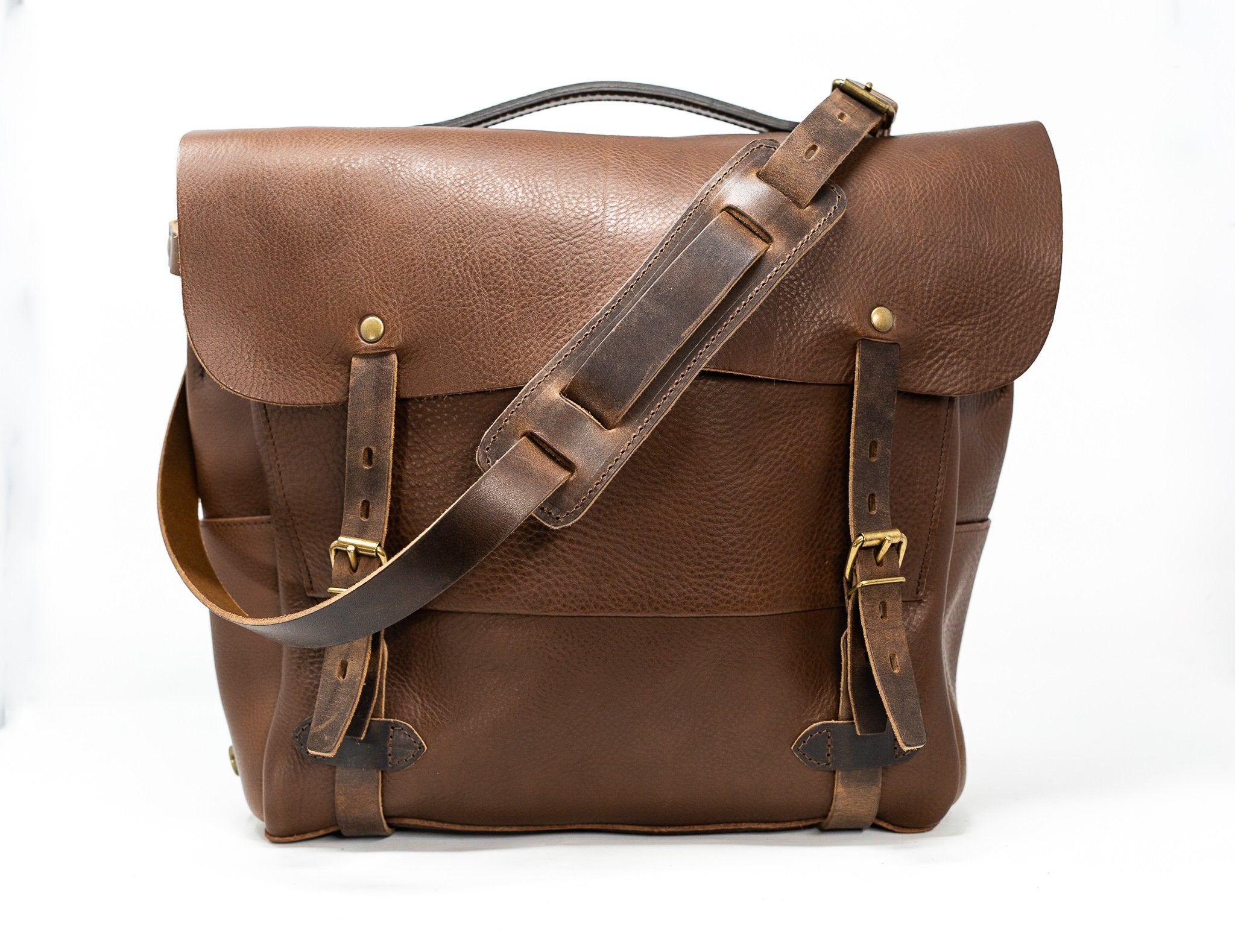 Men Messenger Bag Full Grain Leather Shoulder Bag Postman Bag ZB73 | Postman  bag, Messenger bag men, Bags